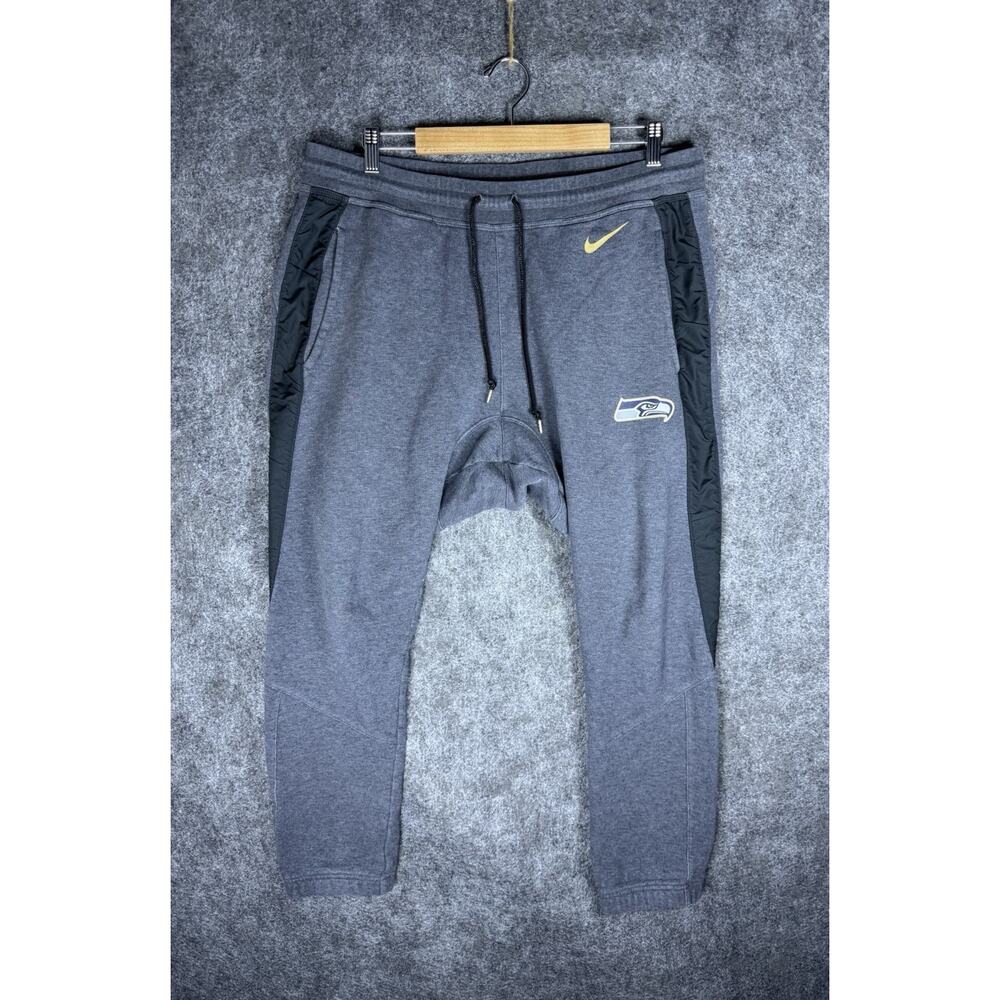 Nike Seattle Seahawks Joggers Mens 2XL Gray NFL Sweatpants Athletic